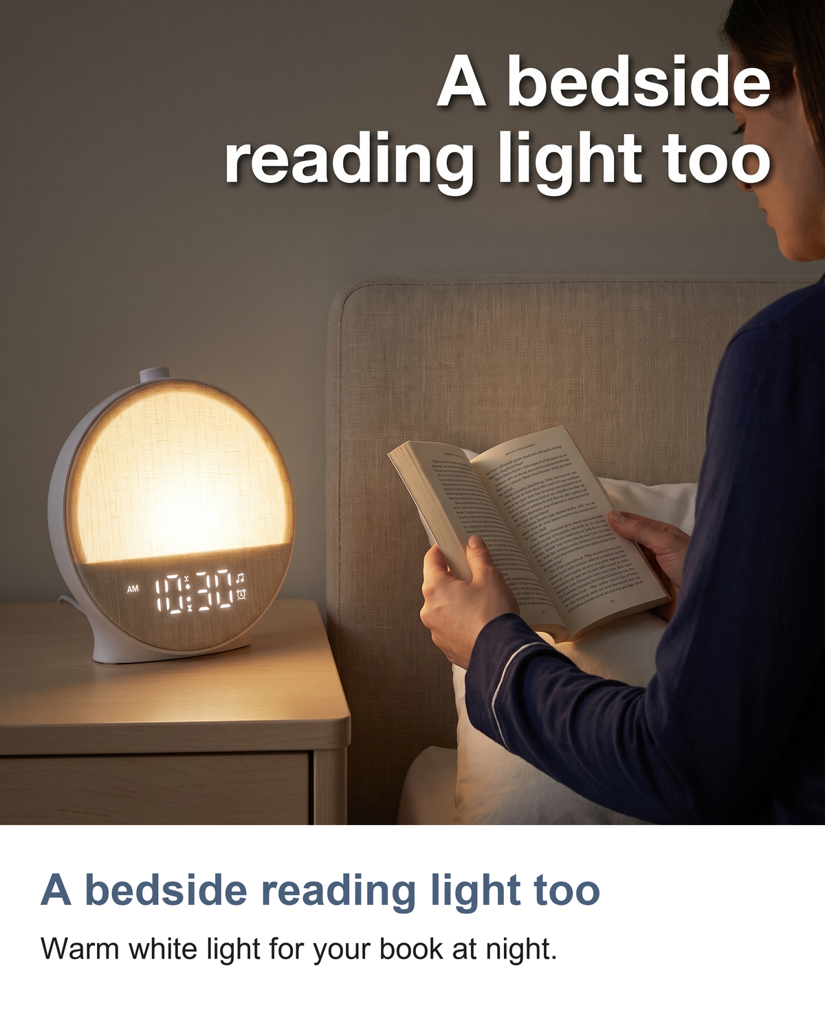 Sunrise Clock with Bluetooth Speaker, Wake Up Light and 30 Sounds — photo 12
