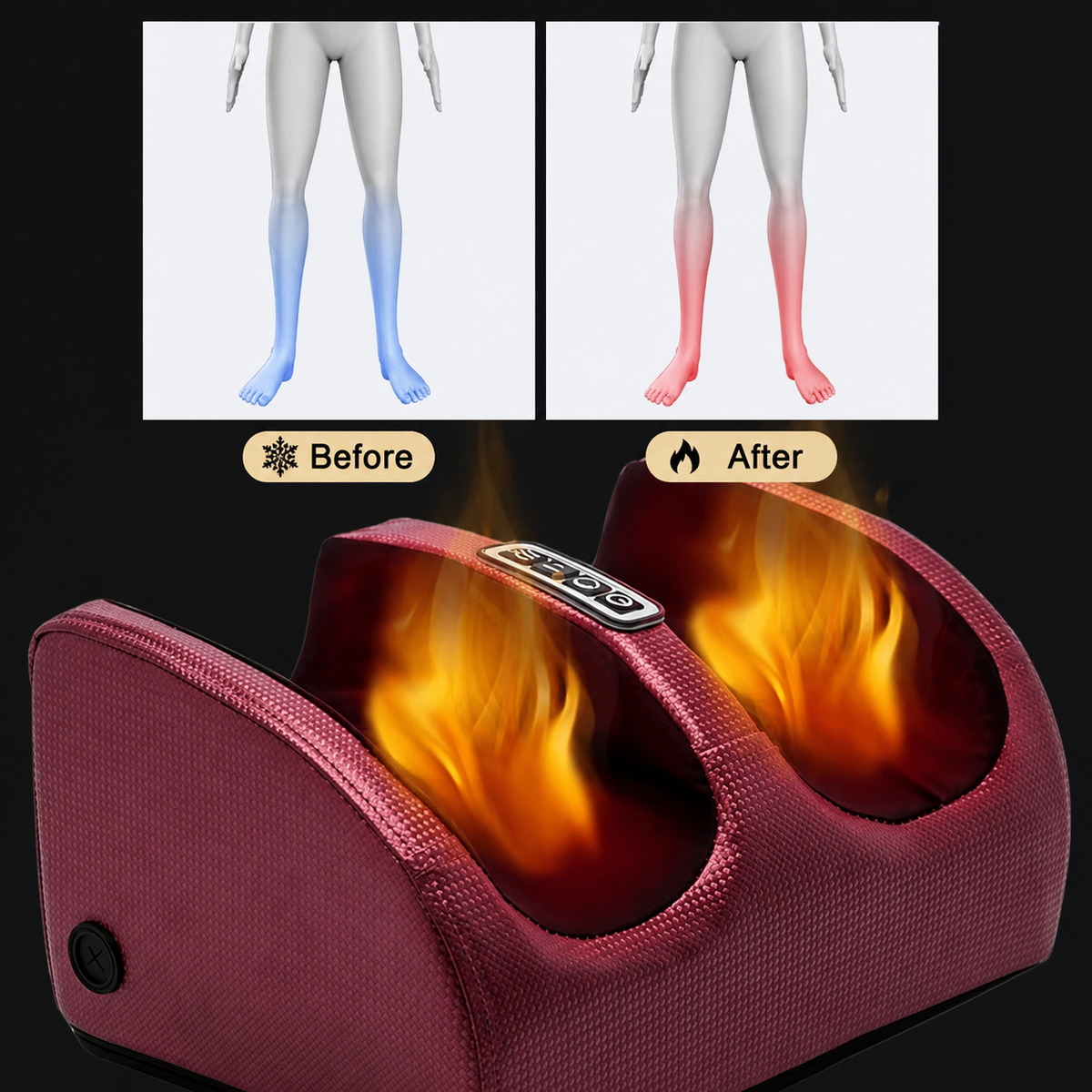 3D Shiatsu Electric Foot Massager with Heat — photo 6