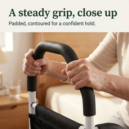 Perdepo™ - Bedside Support Rail | Adjustable Bed Assist for Seniors