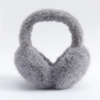 Faux Rabbit Fur Earmuffs Foldable Winter Ear Warmers for Adults — photo 7