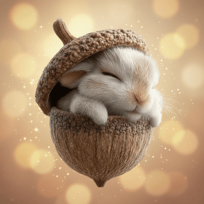 Woodland Animal Acorn Christmas Tree Ornaments, Handcrafted Rustic Holiday Decor — photo 1