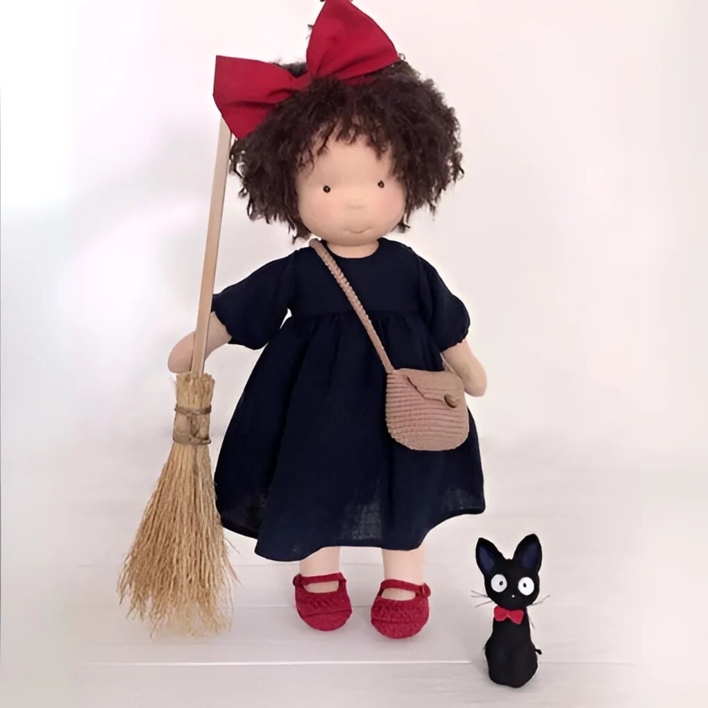 Handmade Waldorf Doll – Soft Plush Toy, Natural Cotton & Wool, Hypoallergenic — photo 4