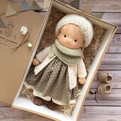 Handmade Waldorf Doll – Soft Plush Toy, Natural Cotton & Wool, Hypoallergenic — photo 17