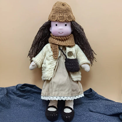 Handmade Waldorf Doll – Soft Plush Toy, Natural Cotton & Wool, Hypoallergenic — photo 36