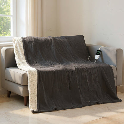 Electric Heated Blanket with Digital Controller for Bedroom — photo 1