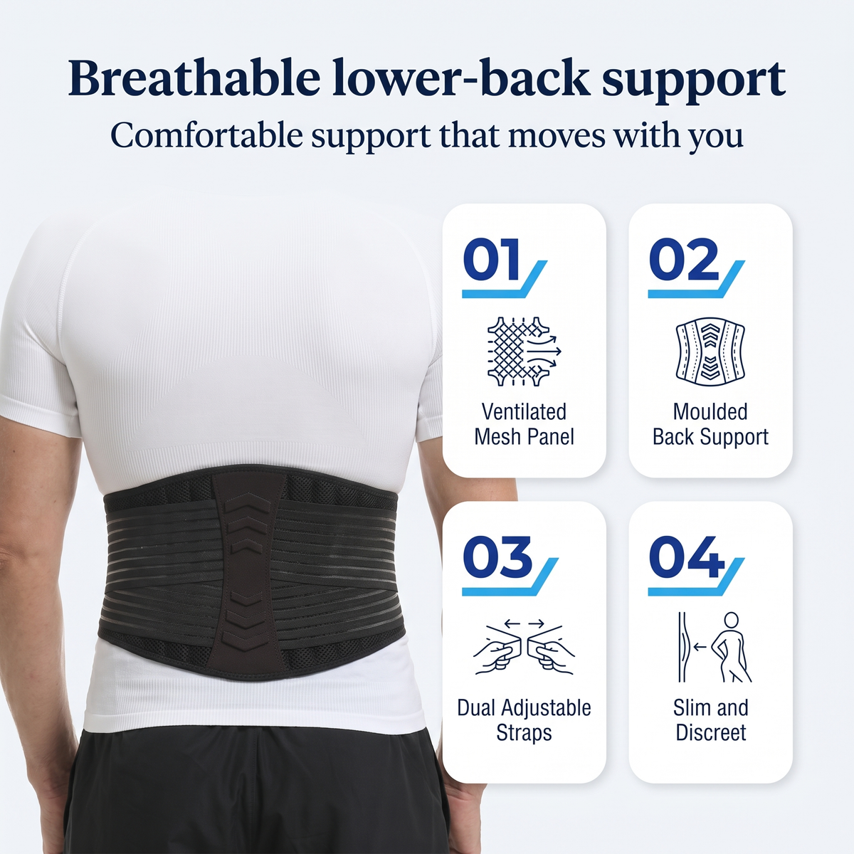 Breathable Lumbar Support Belt — photo 4