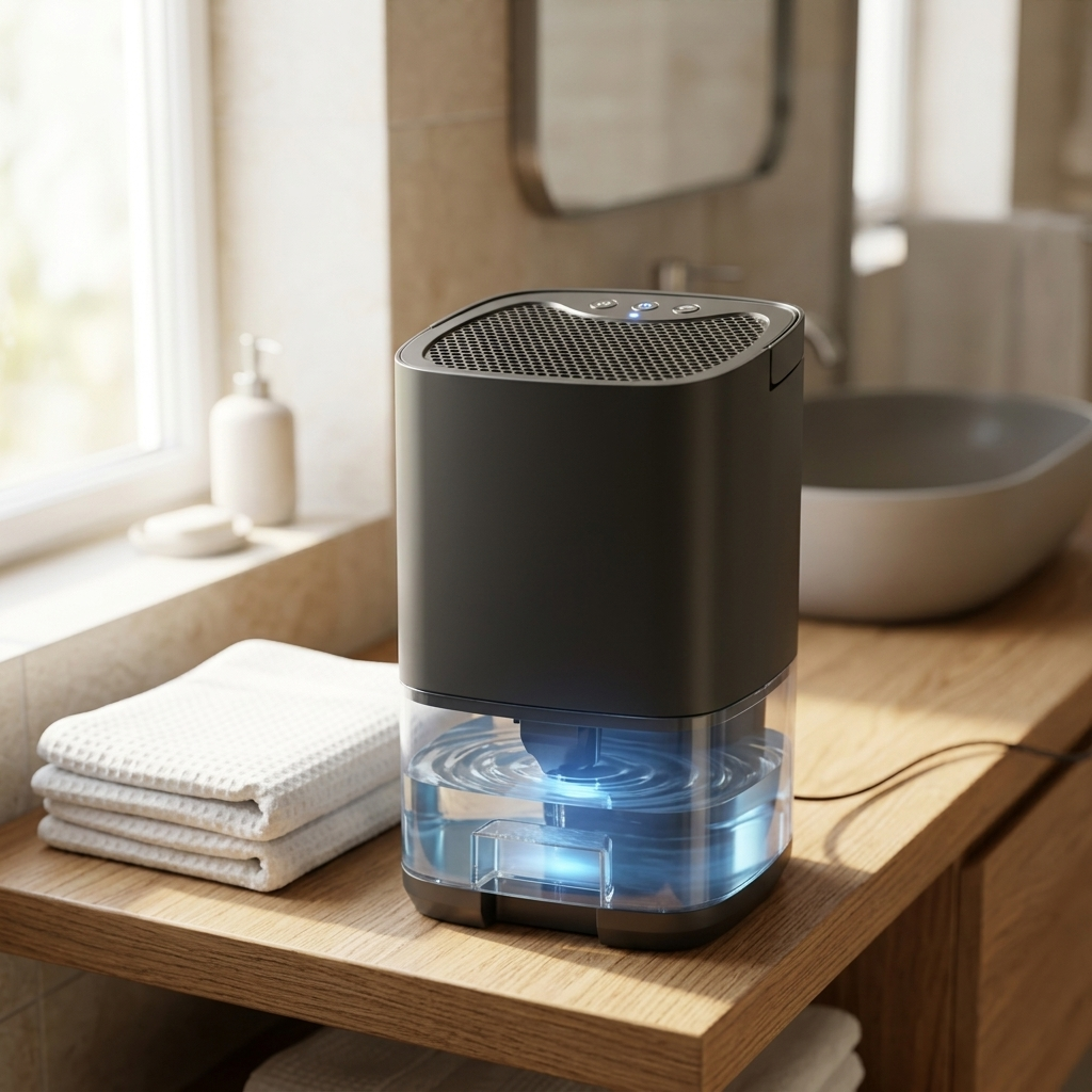 Compact Portable Home Dehumidifier with Quiet Operation & EU/US Plug Options Included — photo 1