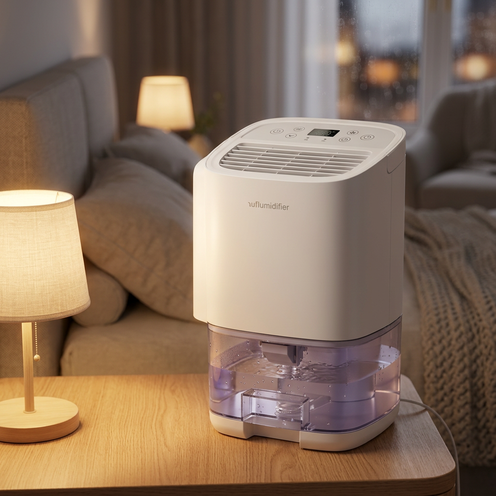 Compact Portable Home Dehumidifier with Quiet Operation & EU/US Plug Options Included — photo 6