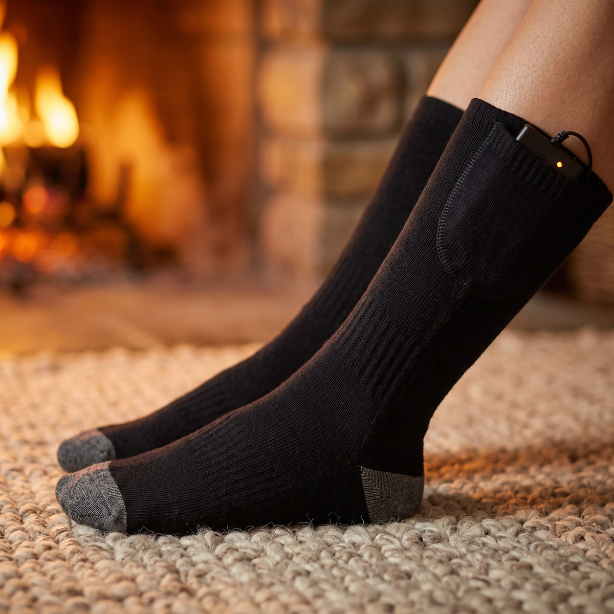 Rechargeable Heated Socks - Electric Thermal Foot Warmers with Toe Heating Zones — photo 1