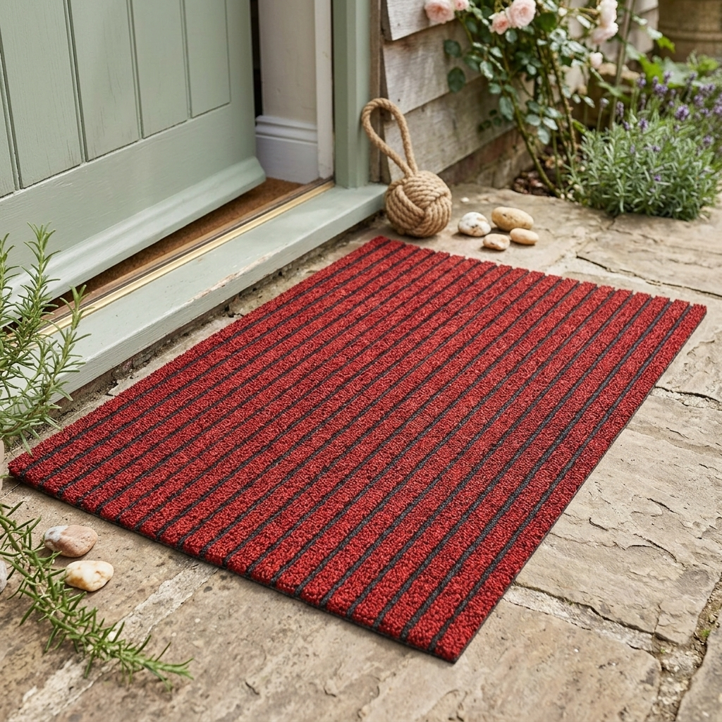 Weatherproof Outdoor Doormat with Non-Slip Backing and Dirt-Trapping Woven Surface — photo 9