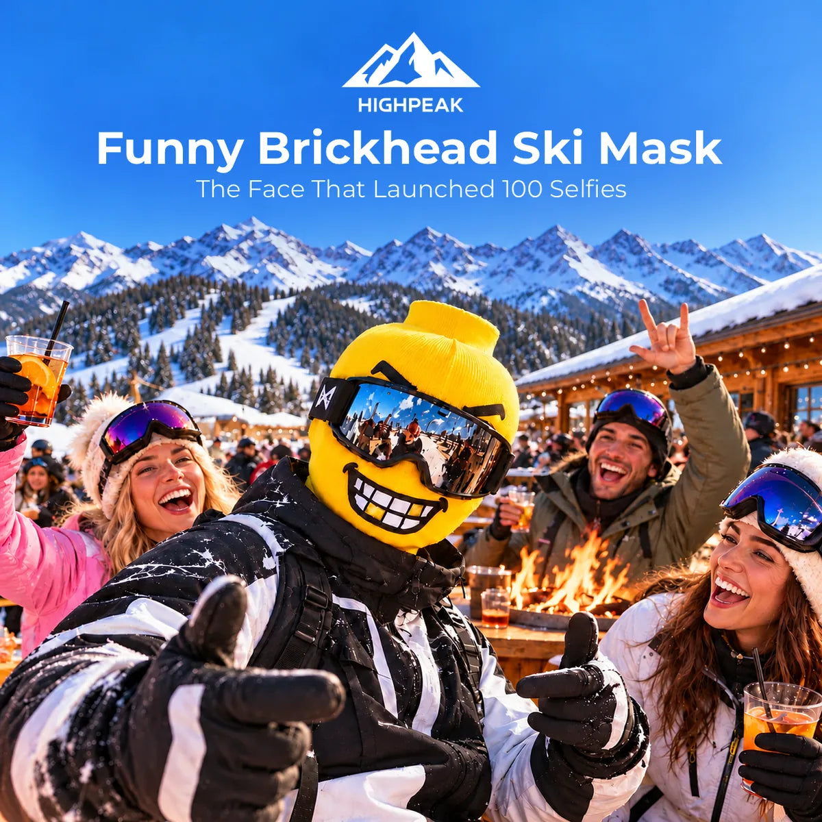 Funny Brickhead Ski Mask — photo 4