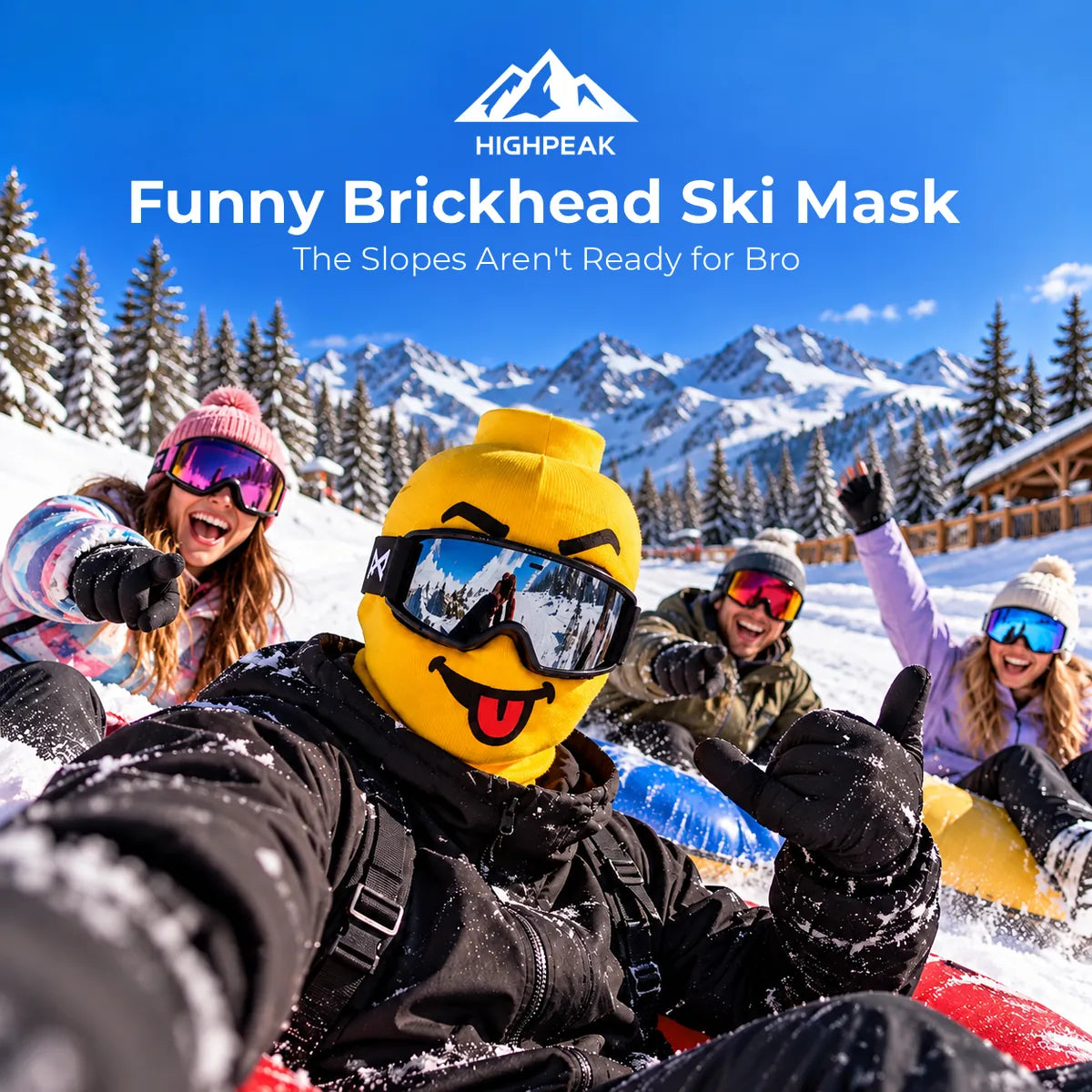 Funny Brickhead Ski Mask — photo 24