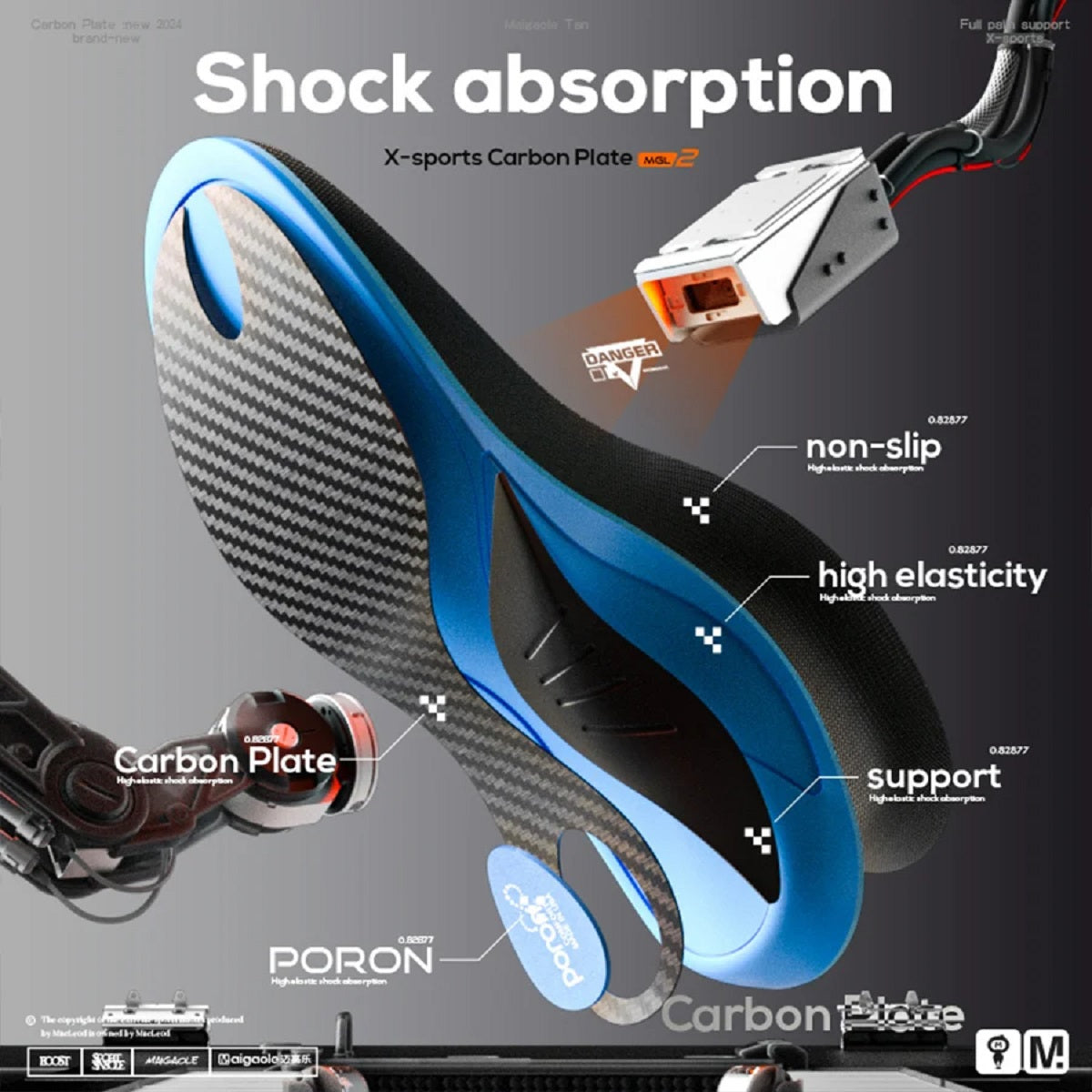 Curved Carbon Plate Insole – Stable Arch Support and High Rebound — photo 2