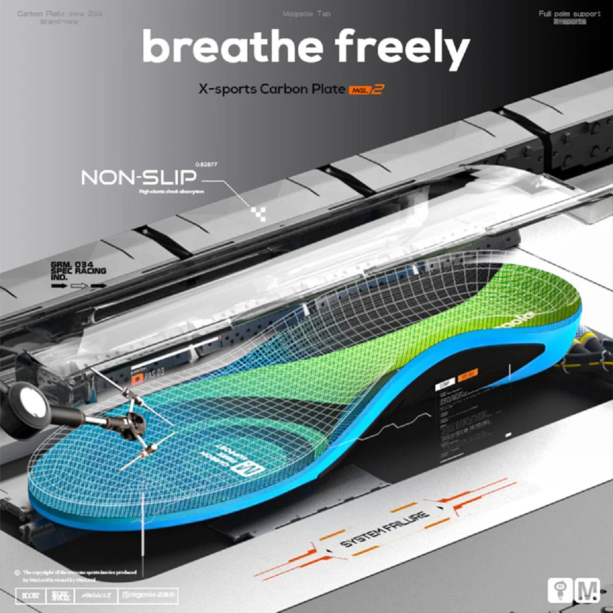 Curved Carbon Plate Insole – Stable Arch Support and High Rebound — photo 4