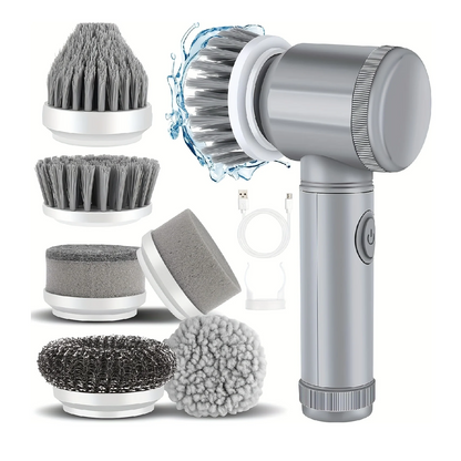 9 In 1 Handheld Kitchen Cleaning Cordless Rotary Scrubber — photo 1