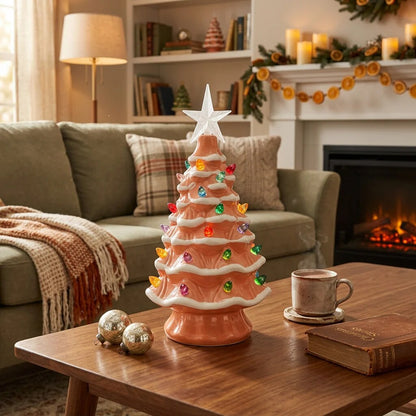 Illuminated Christmas Tree Lamp – miniature, resin, star accent — photo 8