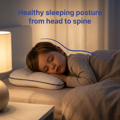 Kids Memory Foam Pillow, Ergonomic Support For Growing Sleepers — photo 4