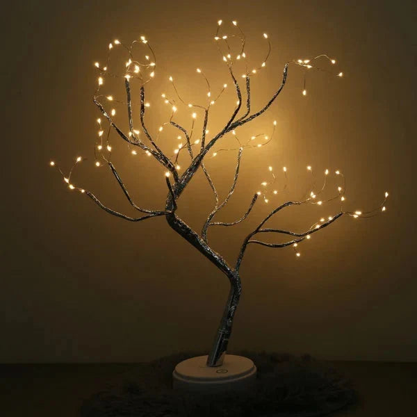 Handmade LED Tree Lamp with 108 Warm Lights, Bendable Branches, USB or Battery — photo 4