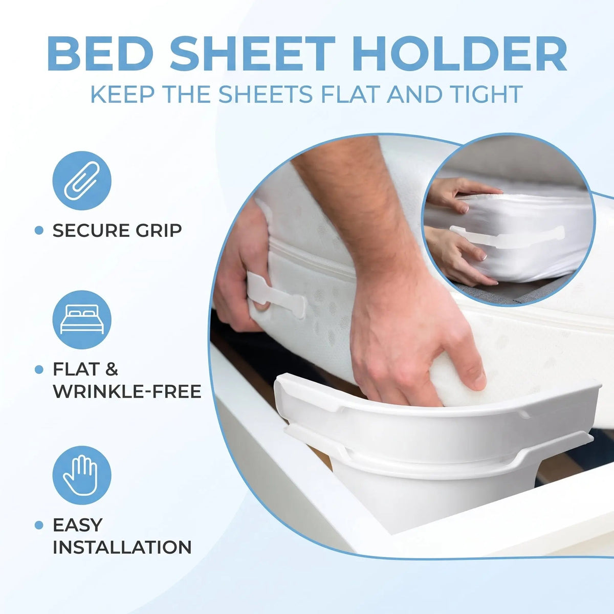 Slumblr® Sheet Gripper Straps (4 Pcs) — photo 2