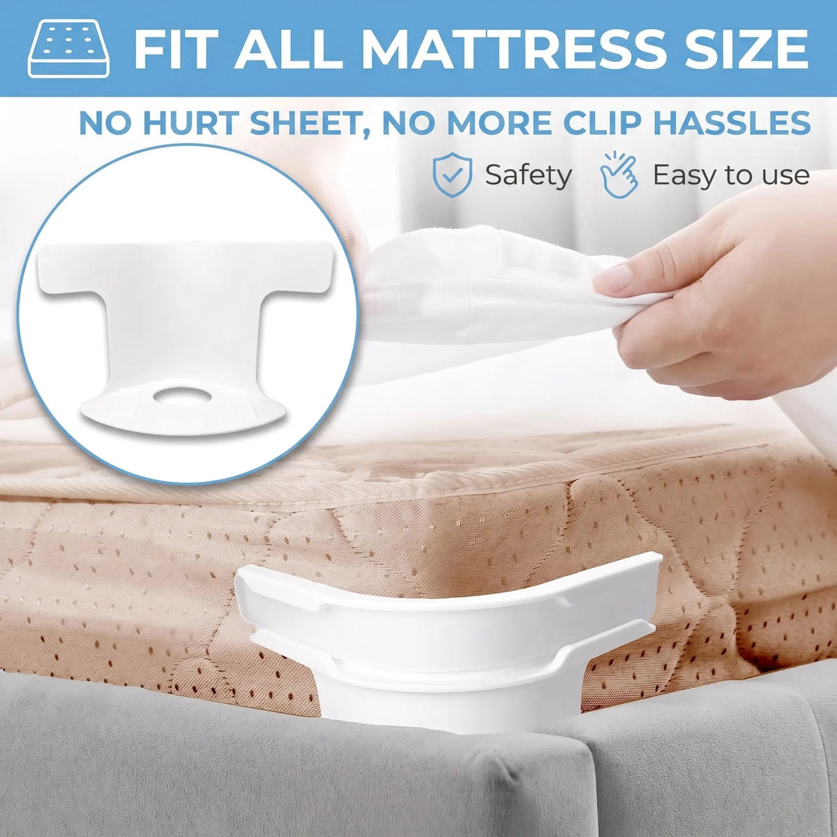 Slumblr® Sheet Gripper Straps (4 Pcs) — photo 5