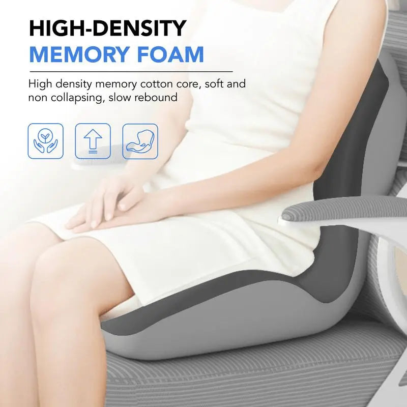 Slumblr® Memory Foam Seat Cushion with Back Support — photo 3