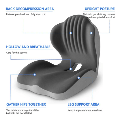 Slumblr® Memory Foam Seat Cushion with Back Support — photo 13