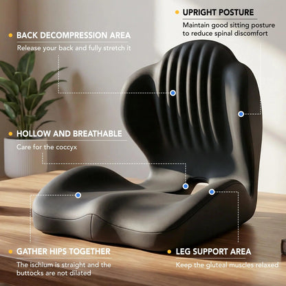 Slumblr® Memory Foam Seat Cushion with Back Support — photo 4