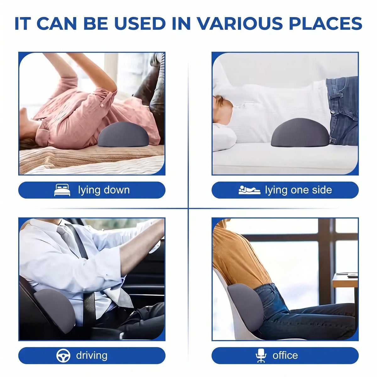 Slumblr® Memory Foam Lumbar Support Cushion — photo 4