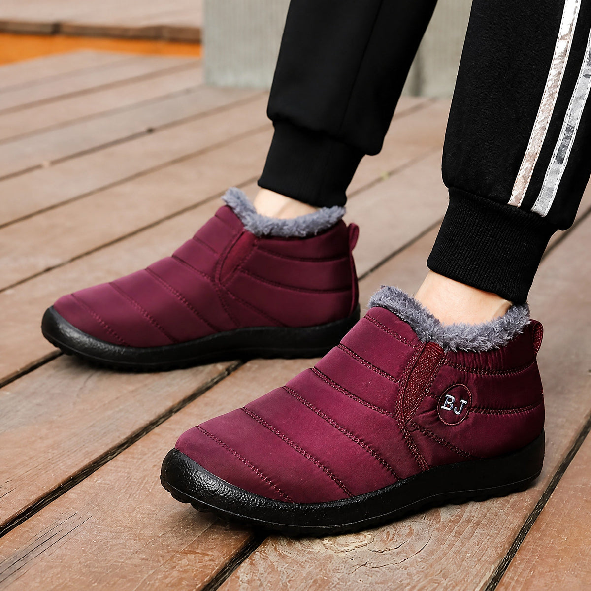 James - Men's Warm Lined Slip-On Ankle Boots for Winter — photo 5