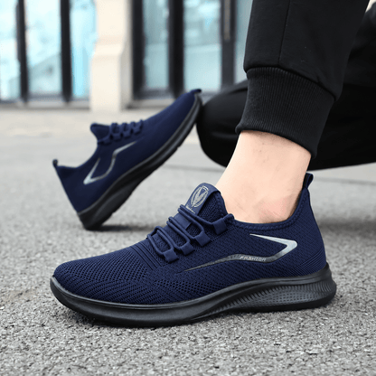 Jonas - Men's Breathable Lightweight Lace-Up Orthopaedic Trainers — photo 5