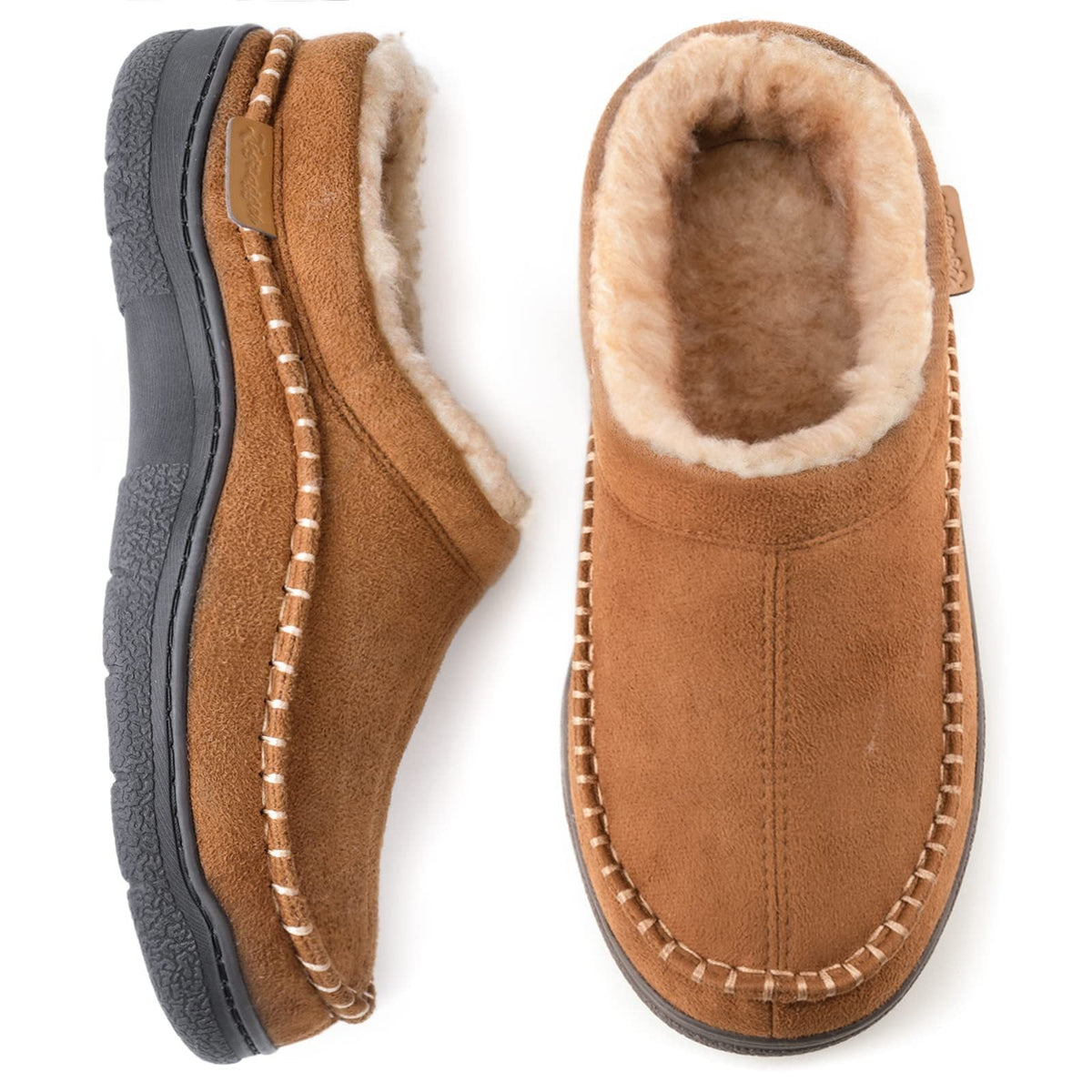 Joris – Men's Slippers in Suede-Look with Warm Lining — photo 5