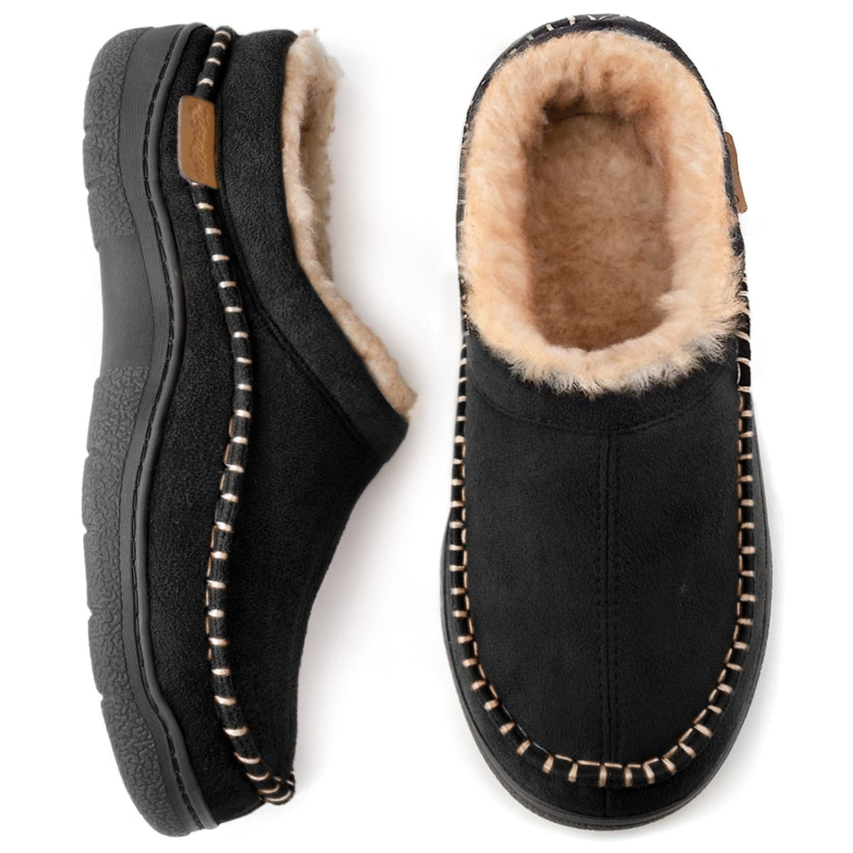 Joris – Men's Slippers in Suede-Look with Warm Lining — photo 2