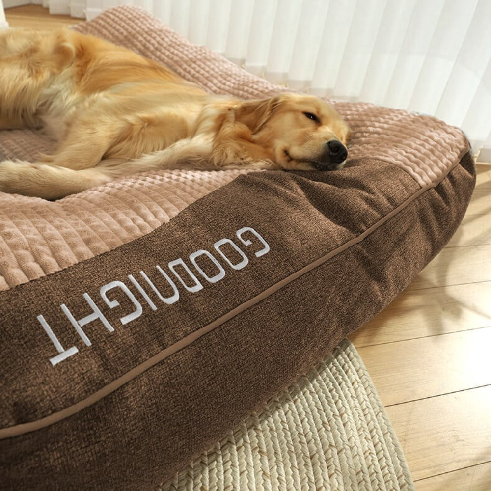 Large Orthopedic Dog Bed — Deep Padding and Contoured Bolster Edges — photo 5