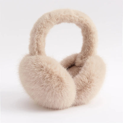 Faux Rabbit Fur Earmuffs Foldable Winter Ear Warmers for Adults — photo 9
