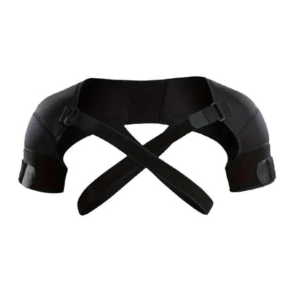 Adjustable Double Shoulder Brace Breathable Compression Support for Pain Relief — photo 3