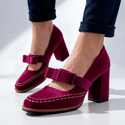 Nordspur | Bella Velvet Mary Jane Heels — photo 2