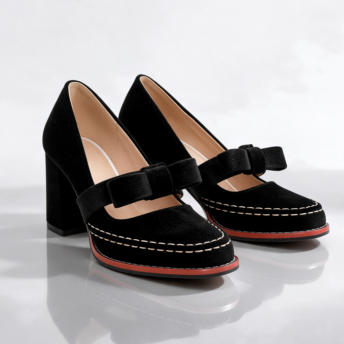 Nordspur | Bella Velvet Mary Jane Heels — photo 9