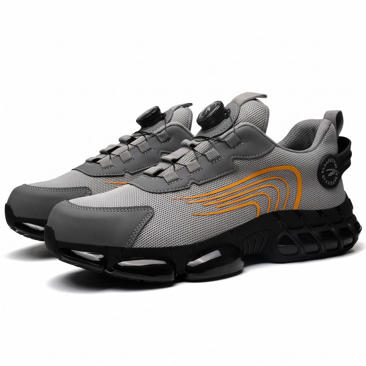 Marcus - Men's Steel Toe Non-Slip Safety Trainers with Quick-Lace Buckle — photo 23