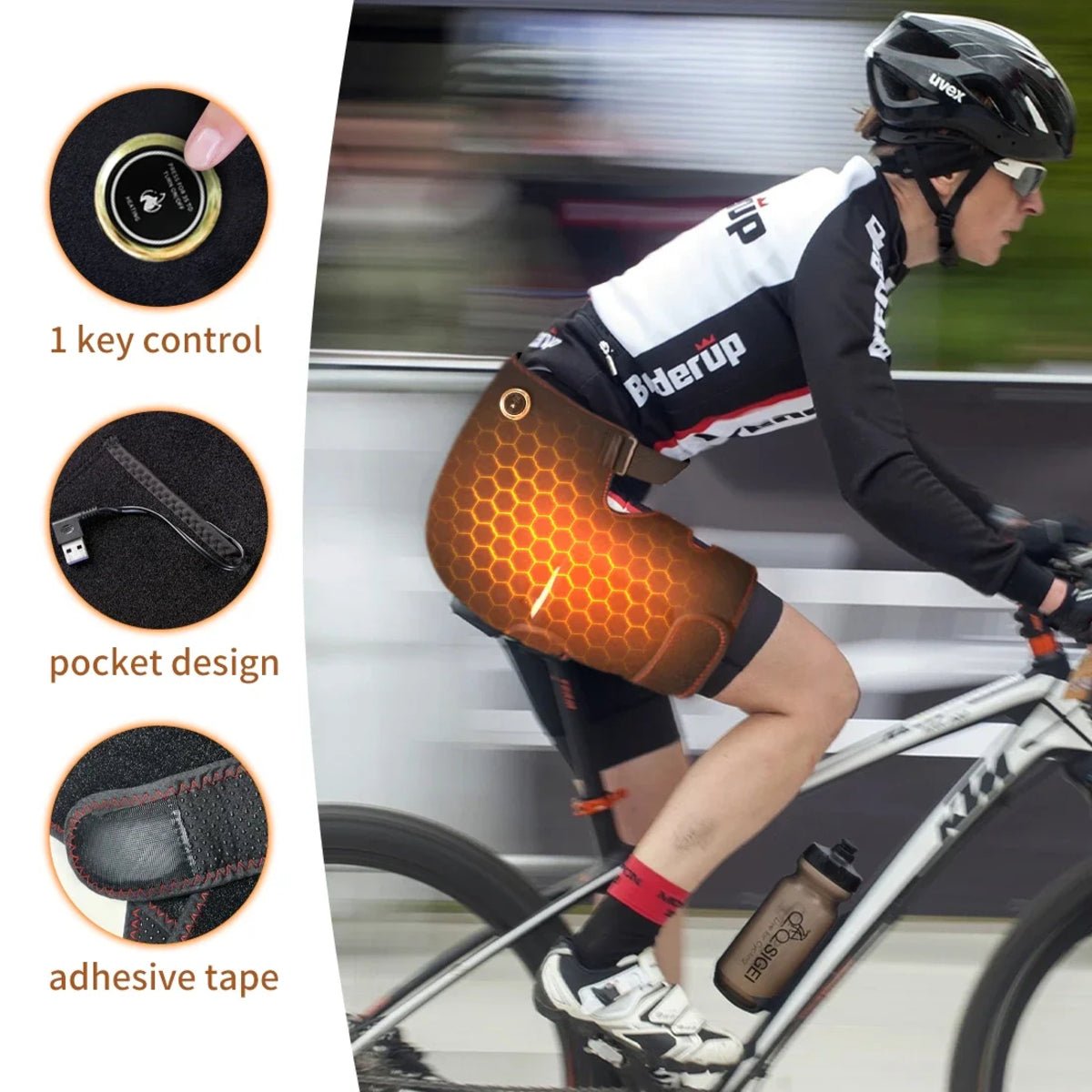 Heated Hip Support Brace – Cordless Massager for Sciatica and Back Pain — photo 9