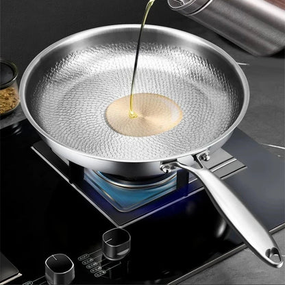 Titanium Frying Pan – Uncoated Non-Stick Hammer-Pattern Cookware — photo 7