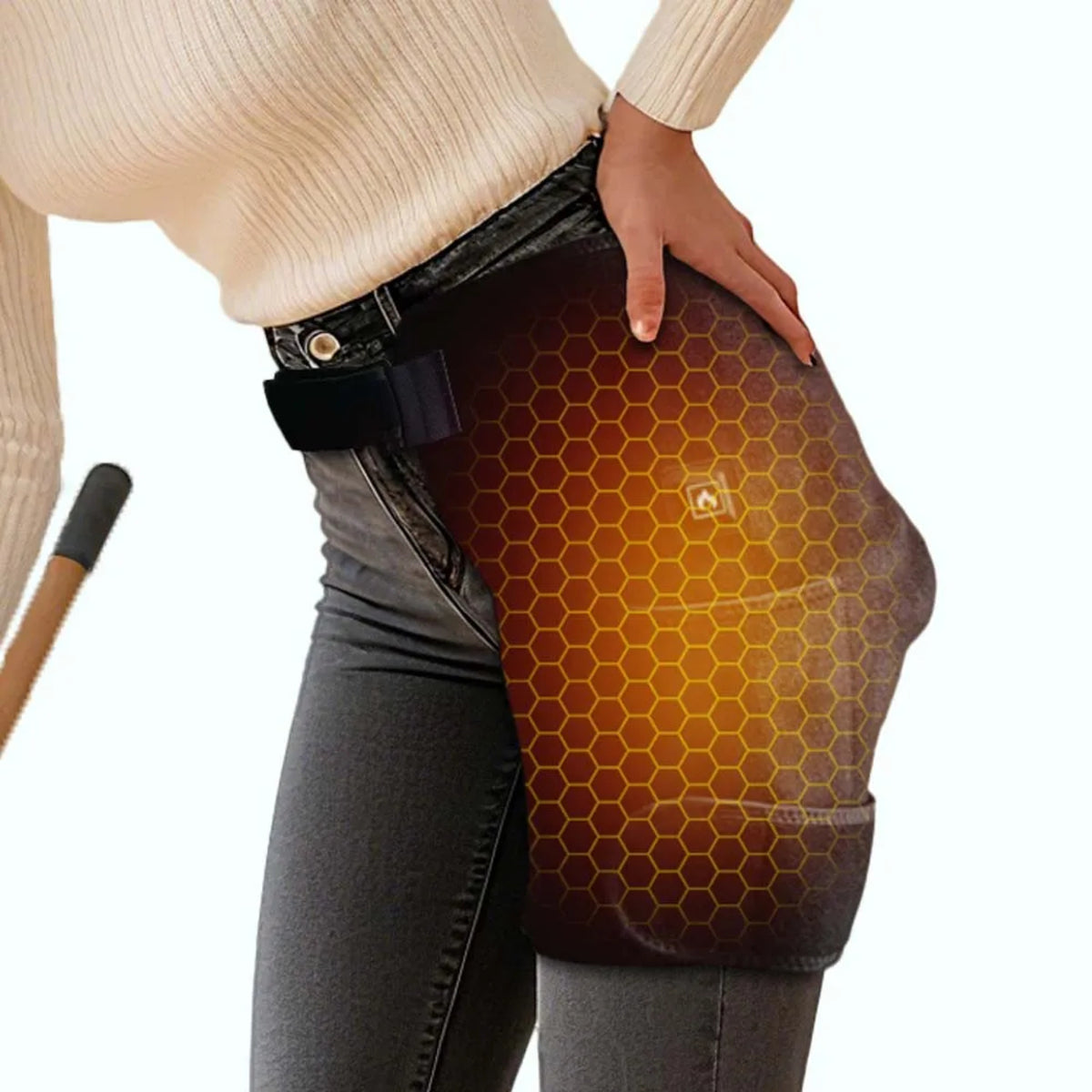 Heated Hip Support Brace – Cordless Massager for Sciatica and Back Pain — photo 2