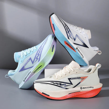 Carbon Plate Running Shoes Non-Slip Shock-Absorbing Fitness Sneakers for Men & Women — photo 3