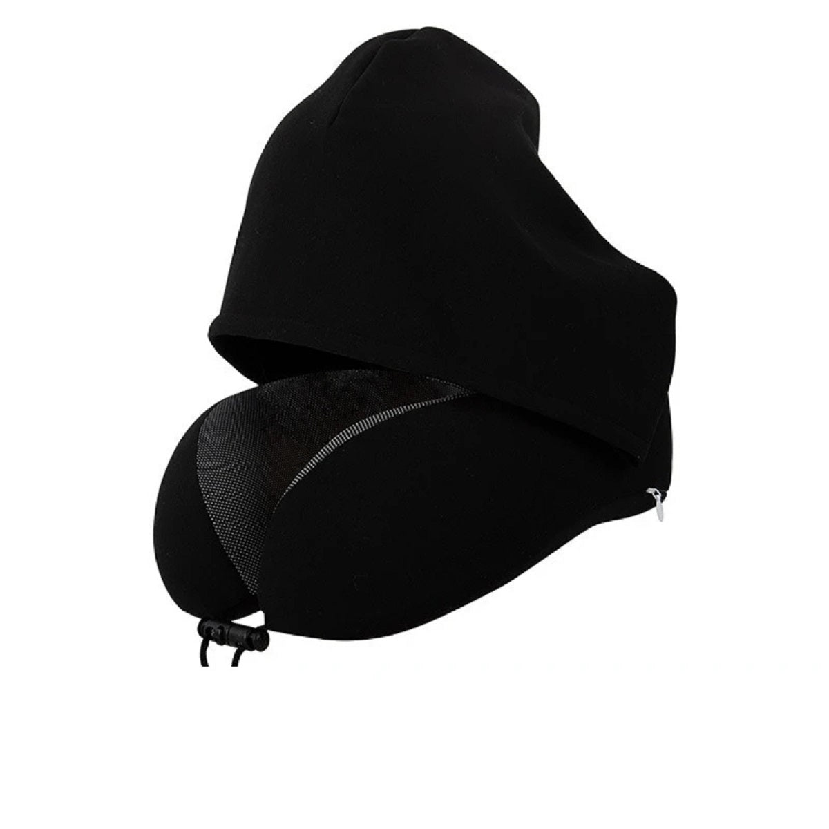 Hooded U-Shaped Memory Foam Travel Neck Pillow - Removable & Washable — photo 5