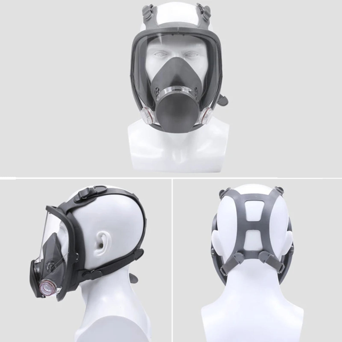 Full Face Respirator Mask with Anti-Fog Lens & Replaceable Filters — photo 7