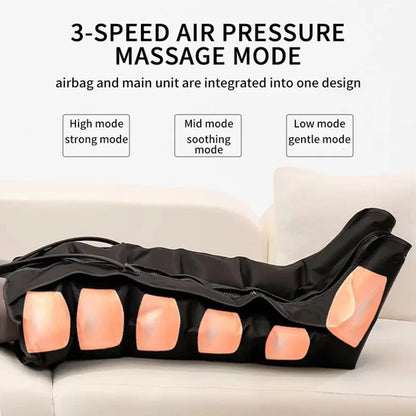 Electric Pneumatic Leg Massager for Thighs, Calves & Feet with Remote Control — photo 5