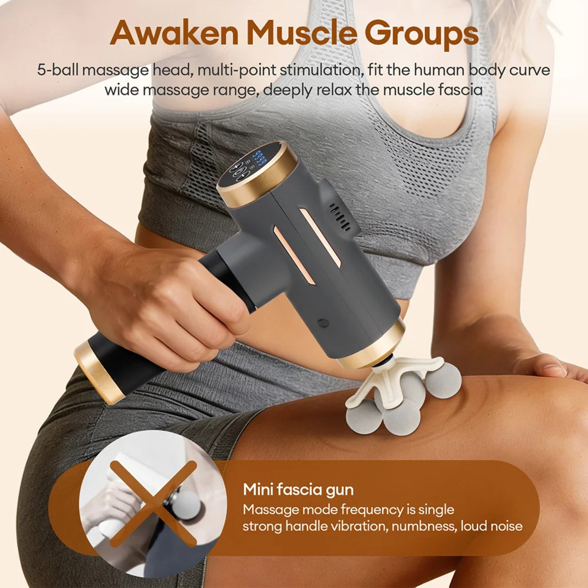 11-in-1 Electric Massage Gun 99-Speed Deep Tissue Muscle Massager — photo 5