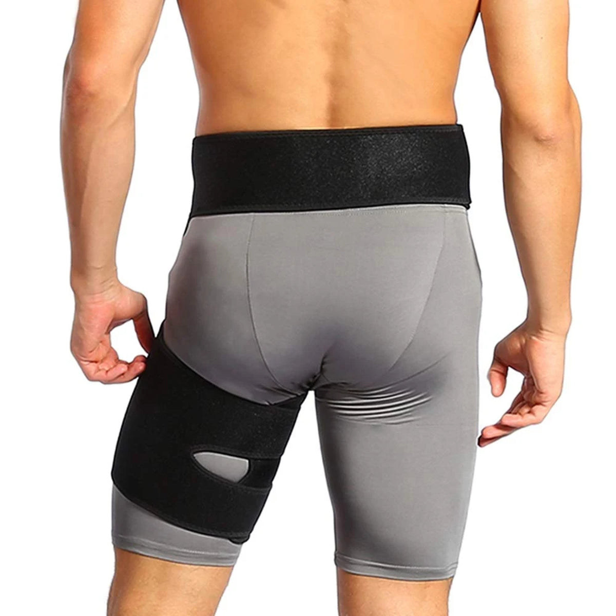 Adjustable Hip Brace Support Belt Compression Wrap for Thigh & Groin — photo 5