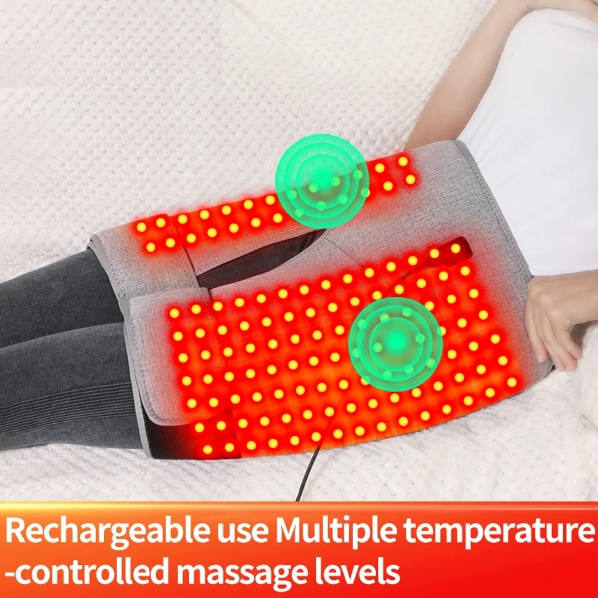 Red Light Hip Heating Pad – Electric Vibration Massager for Sciatica Relief — photo 3
