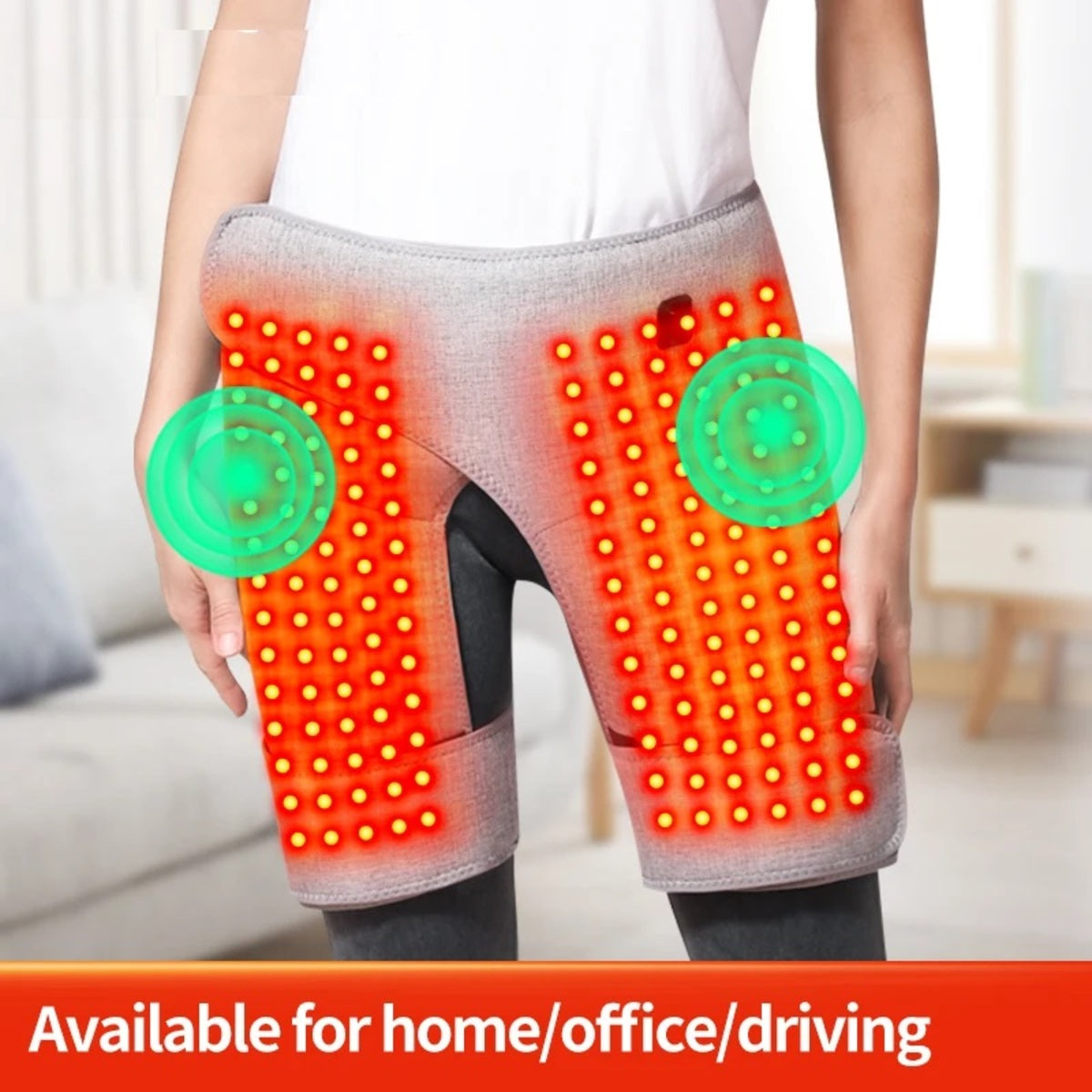 Red Light Hip Heating Pad – Electric Vibration Massager for Sciatica Relief — photo 4