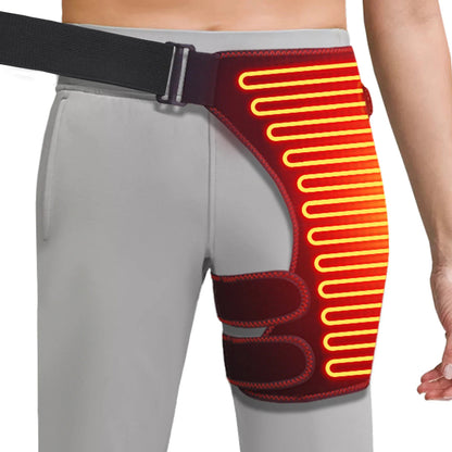 Heated Hip Support Brace – Cordless Massager for Sciatica and Back Pain — photo 1